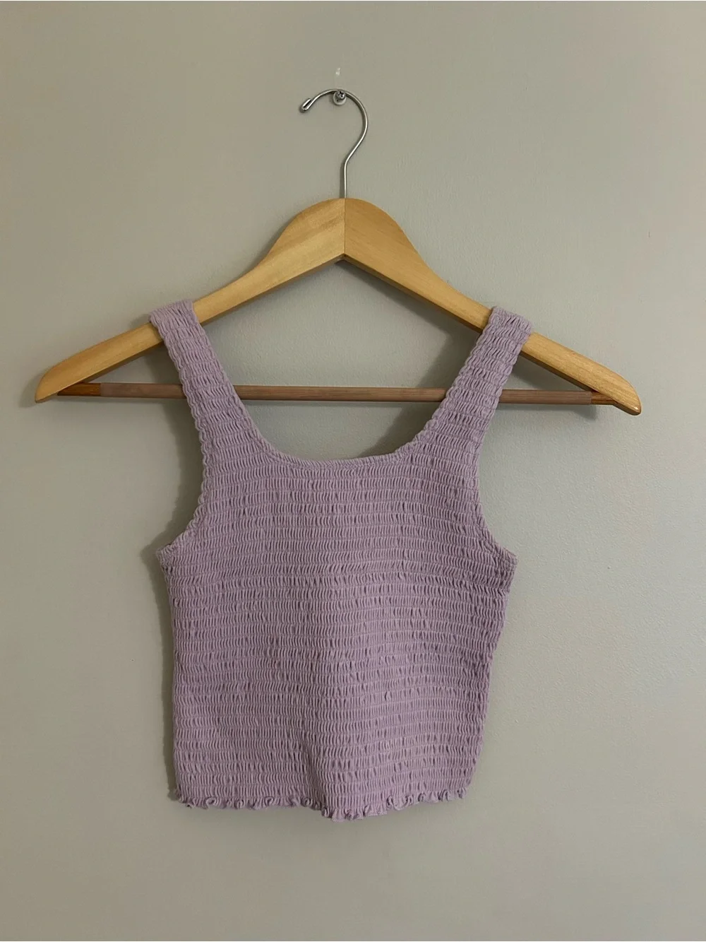 Hollister Lavender Smocked Tank